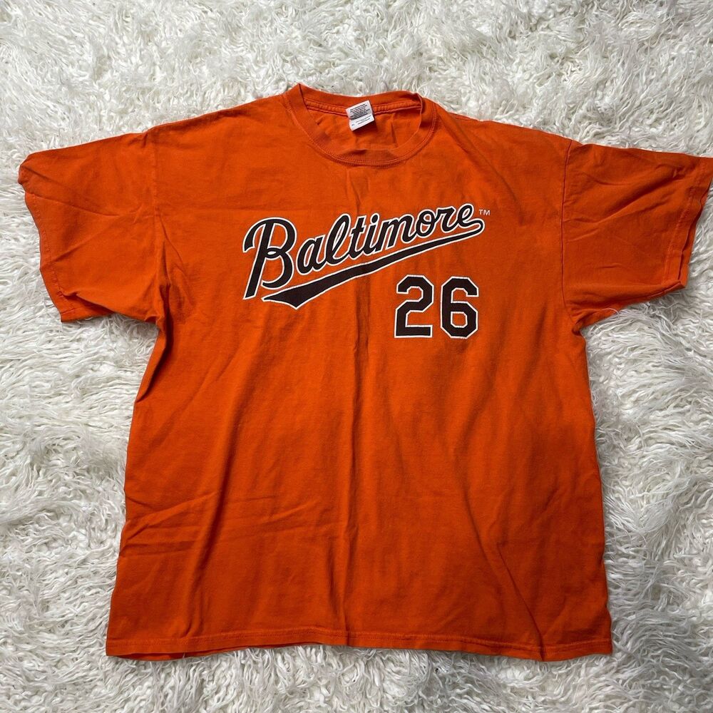 Men’s XL Baltimore Orioles #26 Jersey T Shirt Buck Showalter Manager Orange